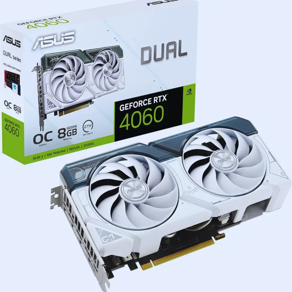 ASUS Dual GeForce RTX 4060 EVO OC Edition 8 GB GDDR6
