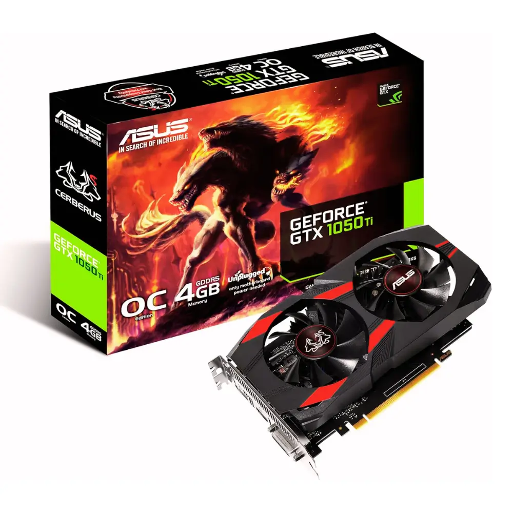 ASUS Cerberus GeForce GTX 1050 Ti OC Edition 4 GB GDDR5