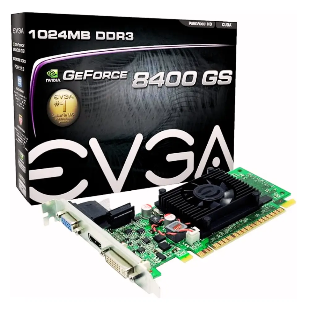 Placa de Vídeo EVGA GeForce 8400 GS 1GB DDR3