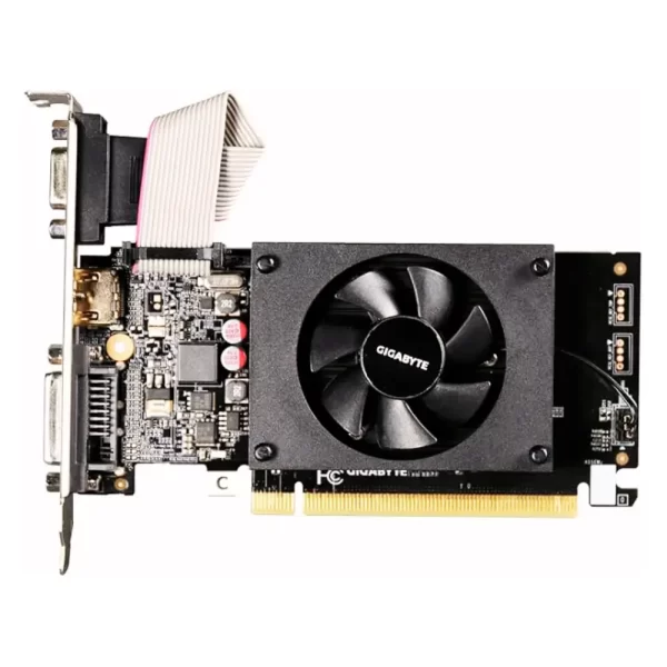 Placa de Vídeo GIGABYTE GT 710 2GB DDR3 PCI-E - Solução Econômica