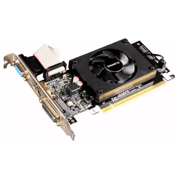 Placa de Vídeo GIGABYTE GT 710 2GB DDR3 PCI-E - Solução Econômica
