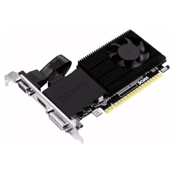 Placa de Vídeo GPU NVIDIA GeForce GT 610 2GB DDR3 64 Bit Projeto Edge Low Profile Single Fan