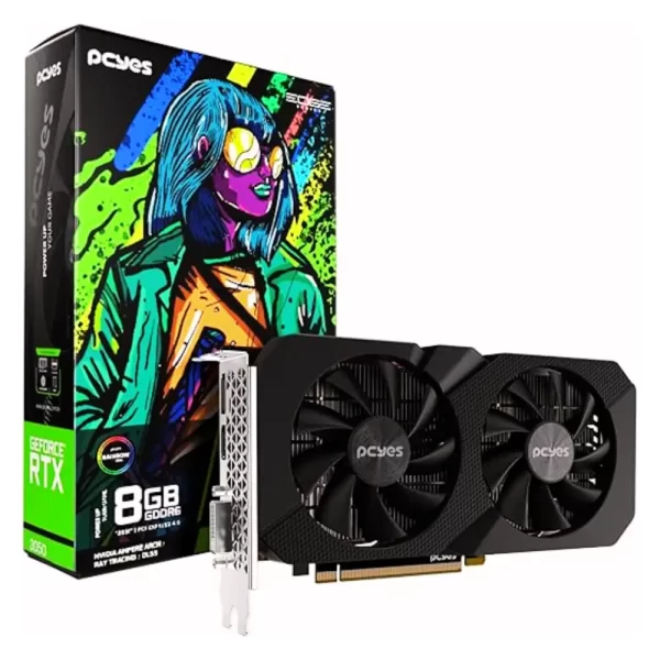 Placa de Vídeo GPU NVIDIA GeForce RTX 3050 8GB GDDR6 128Bit Projeto Edge