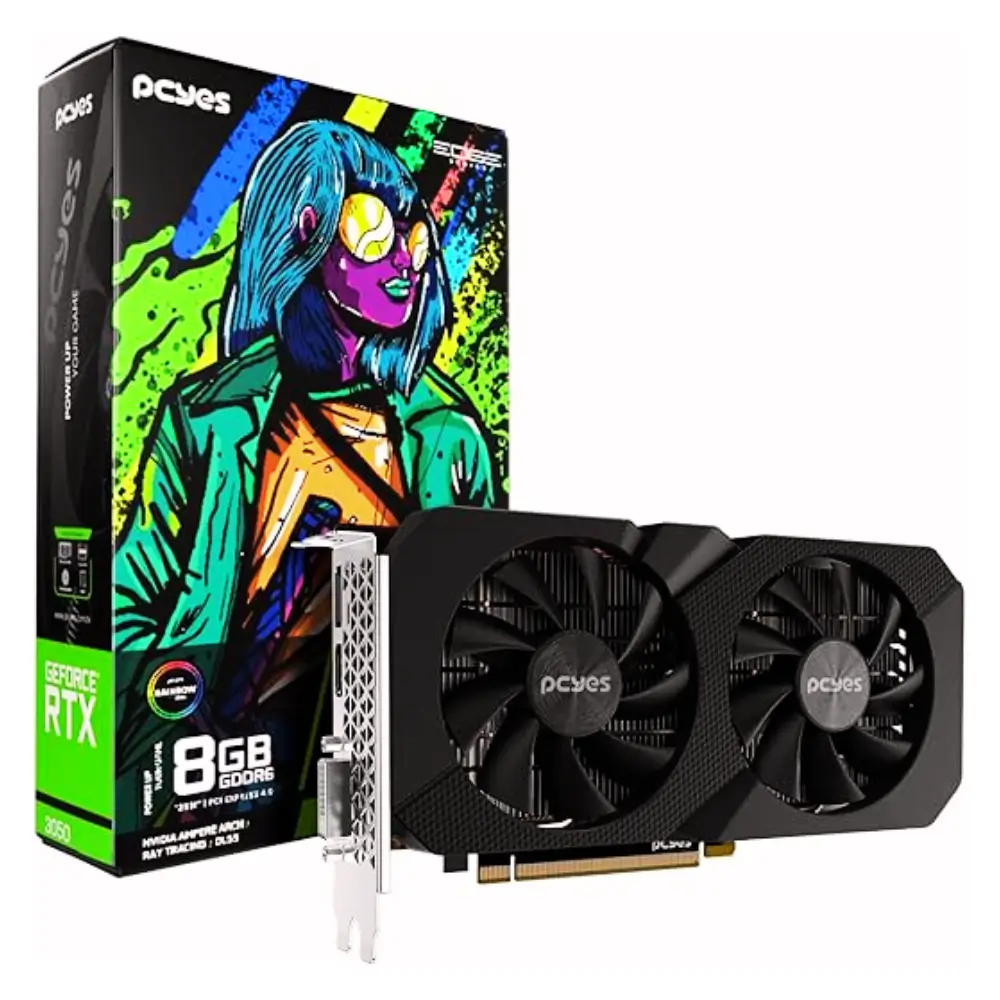 Placa de Vídeo GPU NVIDIA GeForce RTX 3050 8GB GDDR6 128Bit Projeto Edge