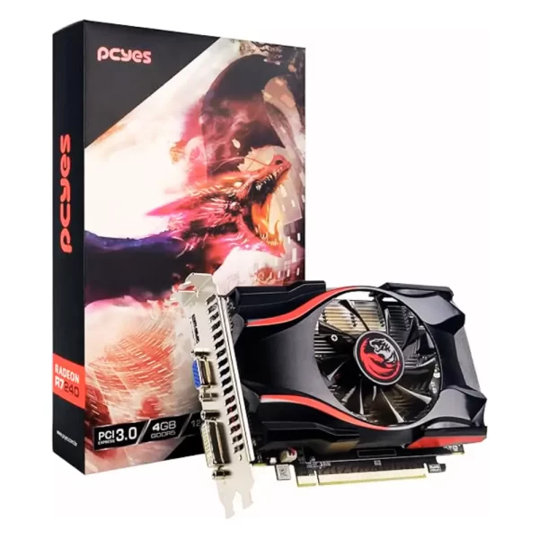 PLACA DE VIDEO AMD RADEON R7 240 4GB GDDR5 128 BITS SINGLE-FAN GAMING EDITION