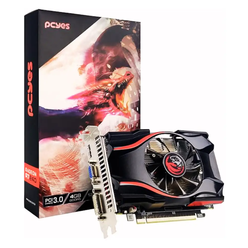 PLACA DE VIDEO AMD RADEON R7 240 4GB GDDR5 128 BITS SINGLE-FAN GAMING EDITION