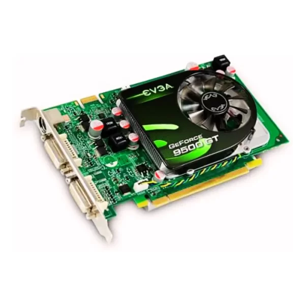 EVGA, Placa de vídeo, GeForce 9500 GT, NVIDIA, PCI Express 2.0, DirectX 10, OpenGL 2.1, Computador, GPU, Upgrade de PC, Hardware, Gamer, Jogos, Edição de vídeo, Memória GDDR3, Clock 550 MHz, PC Gamer, Desempenho gráfico, Placa de vídeo usada, Componentes de PC, Revitalização de PC
