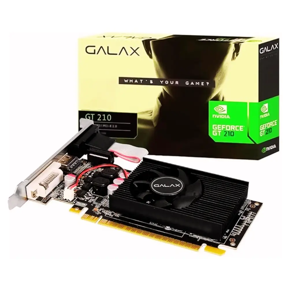 GPU NV GT 210 — 1GB DDR3 64BITS GALAX 21GGF4HI00NP, GALAXY