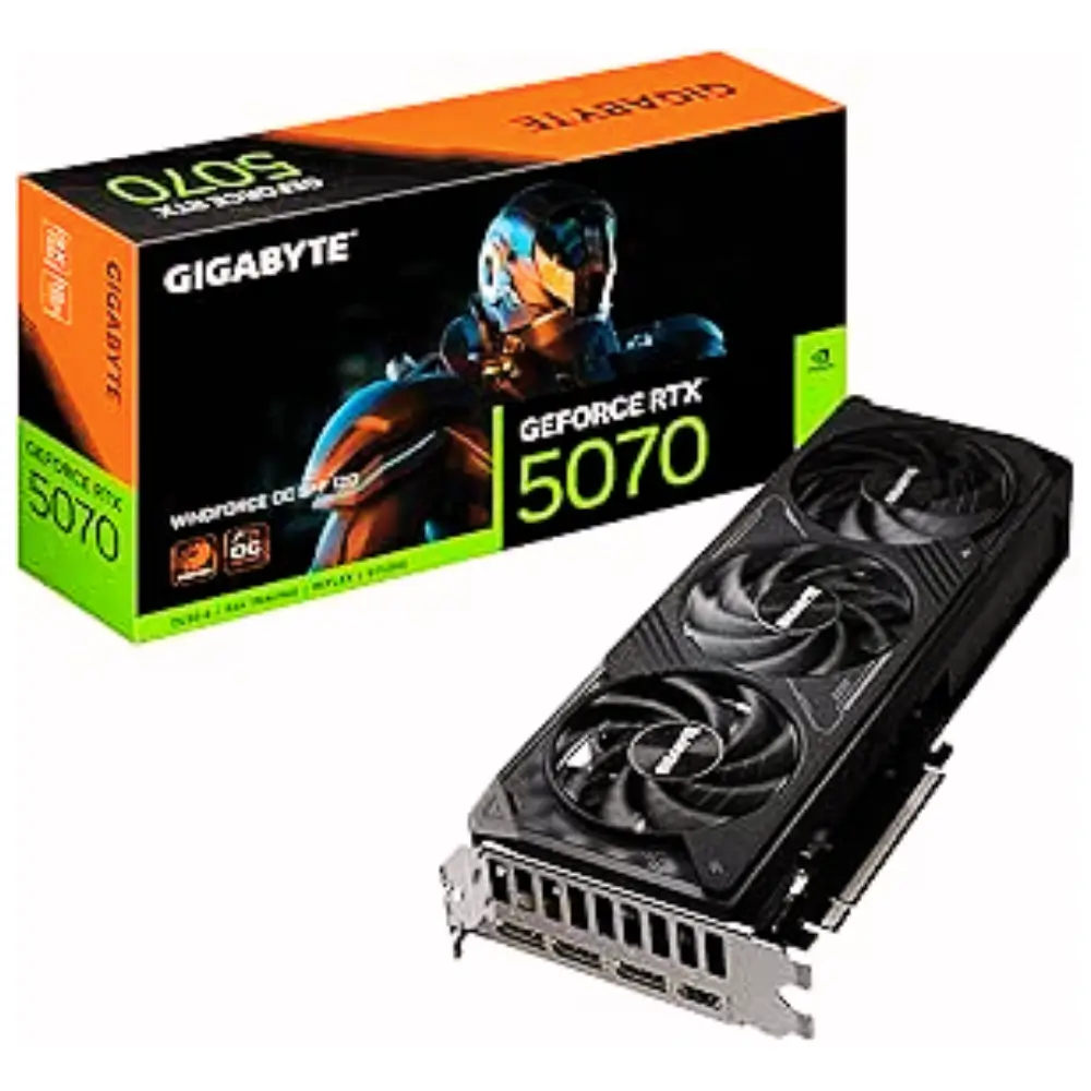 Placa de Vídeo Gigabyte GeForce RTX 5070 WindForce OC 12GB GDDR7