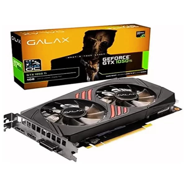 Galax Placa de Vídeo — GeForce GTX 1050 Ti, 1-Click OC, 4GB DDR5